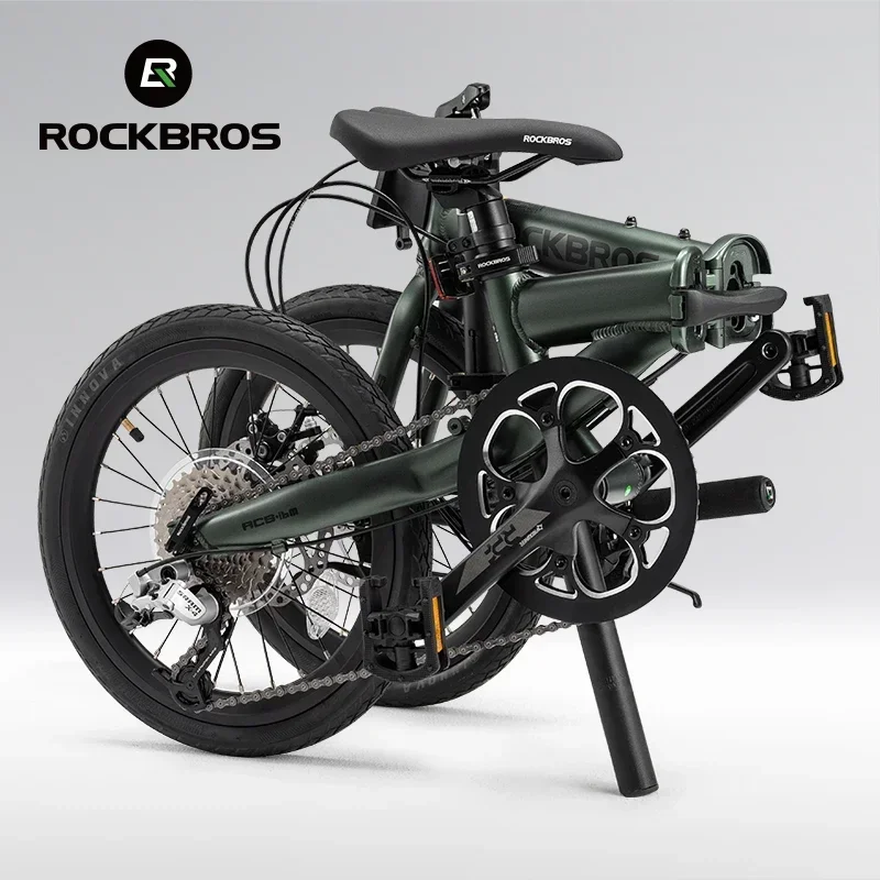 ROCKBROS Bike 16 inch with SRAM X4/X5-speed Aluminium Alloy Frame Adult Folding Bike Adjustable 9-Speed 11-32T Cassette Bike