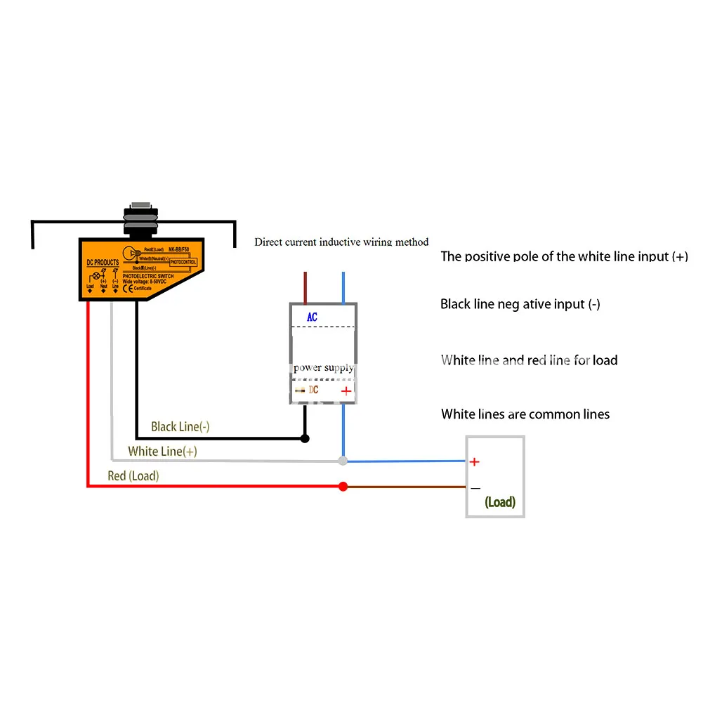 

1Pc Photoelectric Switch NK-BB/F50 Small Size 0.3ma 12V 24V 36V 48V 6S Anti-interferenc Export Three-wire System