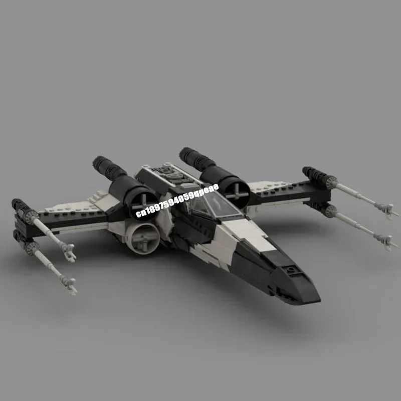 New Famous Star Battle Movie Moc Partisan T-65 X Wing Fight Model Diy Creative Ideas Child Toy Birthday Gift Custom Puzzle - view 3