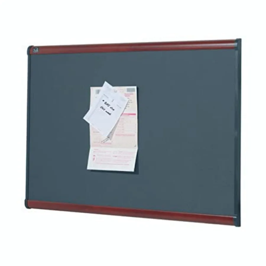

Доска для заметок Prestige Grey Diamond Mesh Fabric, 4 x 3 фута, рама из красного дерева