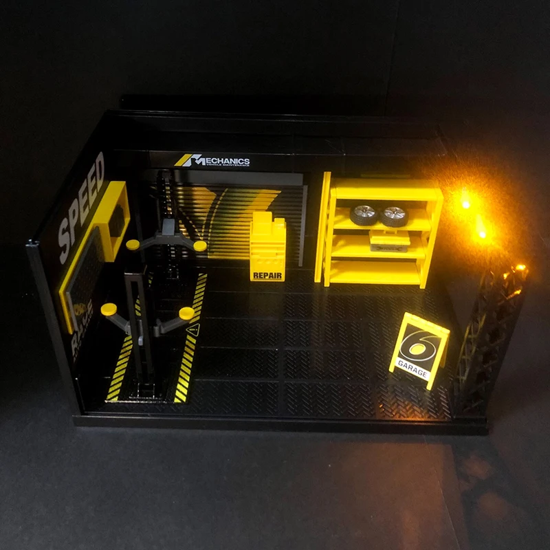 Boîte de rangement décorative pour modèle de garage simulé, voiture inoler RC 1:24, parking modèle Traxxas, atelier d'entretien d'usine