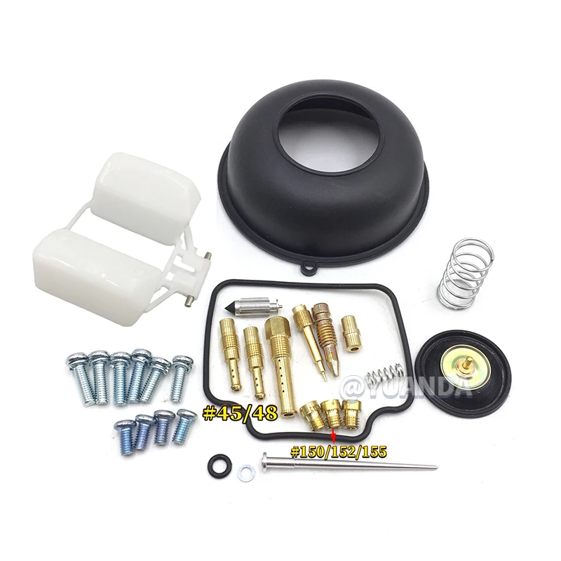 

Carburetor Repair Kit For Honda NX650 Dominator RD02 1988-1994 &XR650 XR650L 1993-2012