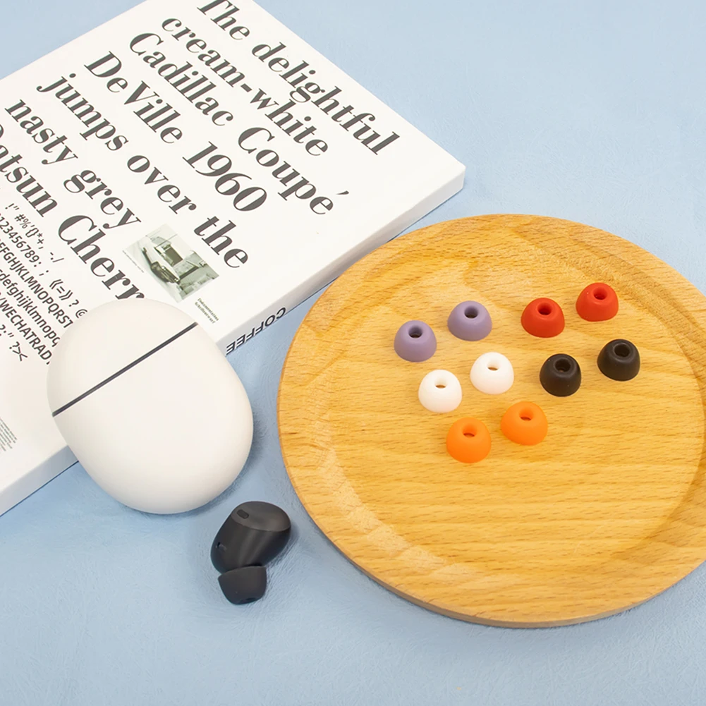 滑り止めシリコンイヤープラグカバー、快適な保護イヤープラグ、Google Pixel Buds Proの交換、5ペア