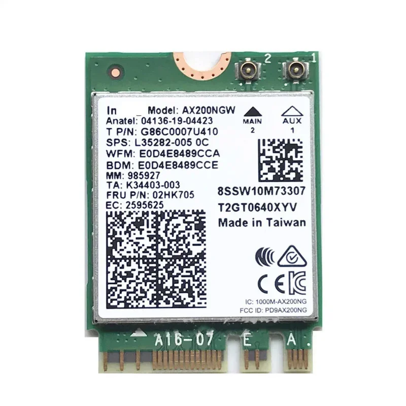 Int-ax200ngw-wifi is suitable for Lenovo Yoga 6, S740, S540, Leon 5, Flex 5, IDEacentre 3, 5, 5G series, 02HK705, SW10M73307