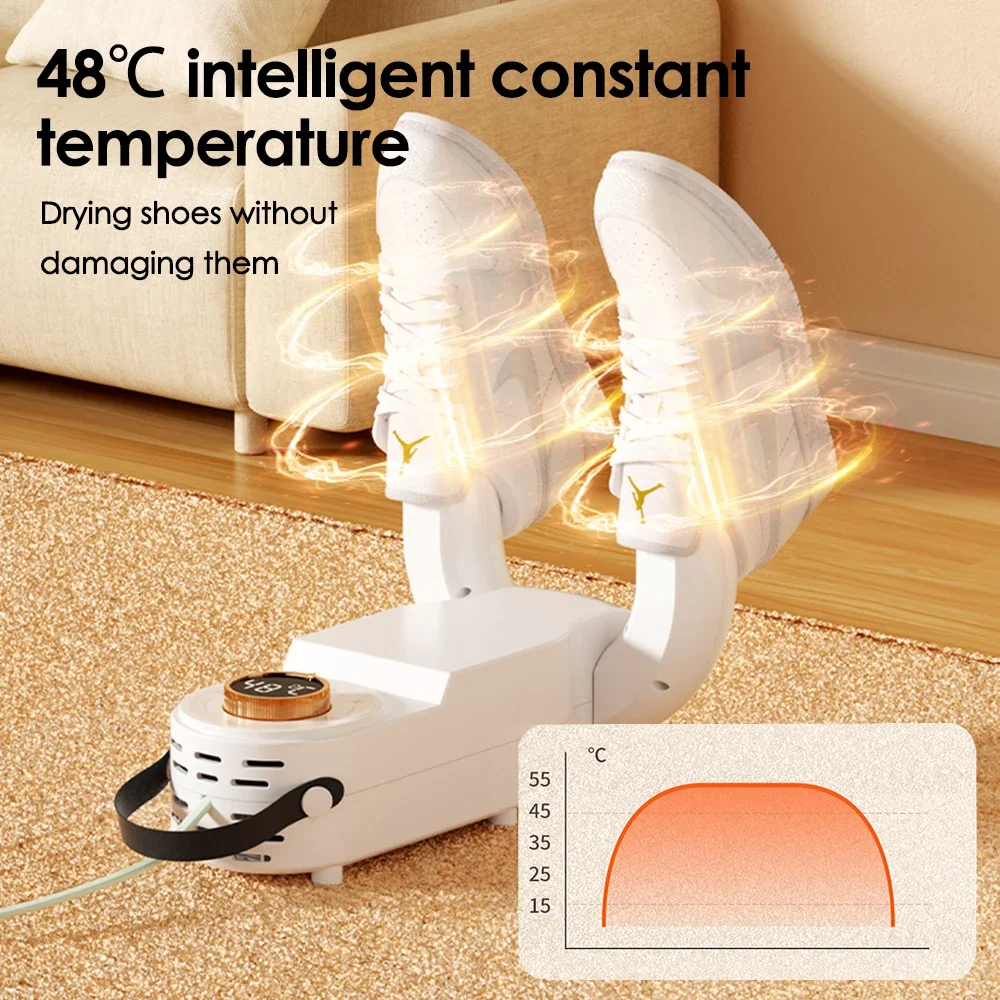 NEW Dryer Boot Warmer Shoe UV Foot Boot Dryer Eliminate Odor Fast Drying Boot Deodorizer Four-speed Timing Socks Dryer