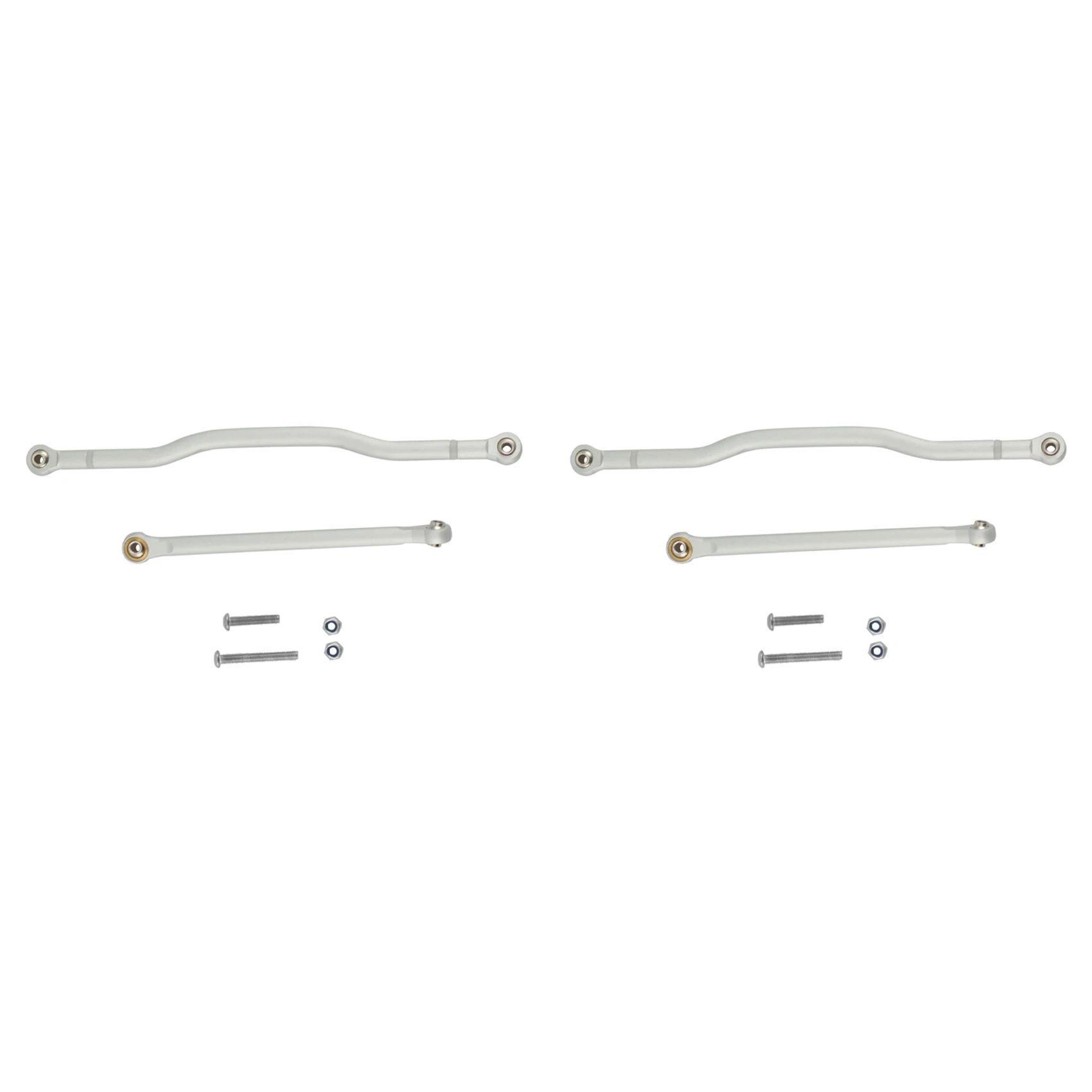 

4X Metal Steering Servo Pull Rod Link Rod Linkage For AXIAL SCX10 II 90046 1/10 RC Crawler Car Upgrade Parts Accessories-Y44A