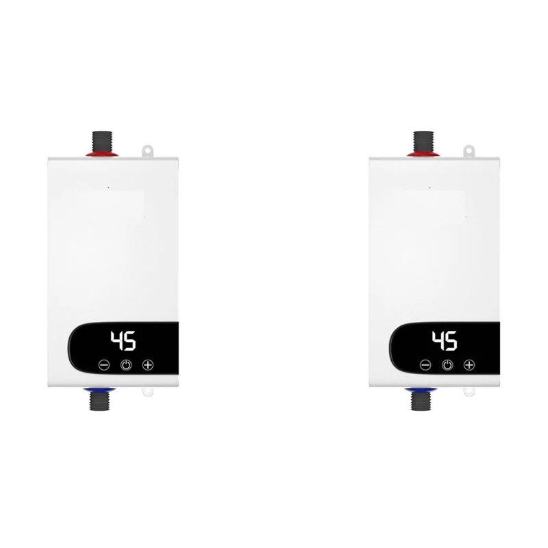 

2X 4500W Electric Water Heater - Fast Instant Heating Small Electric Water Heater Constant Temperature EU Plug-B51B