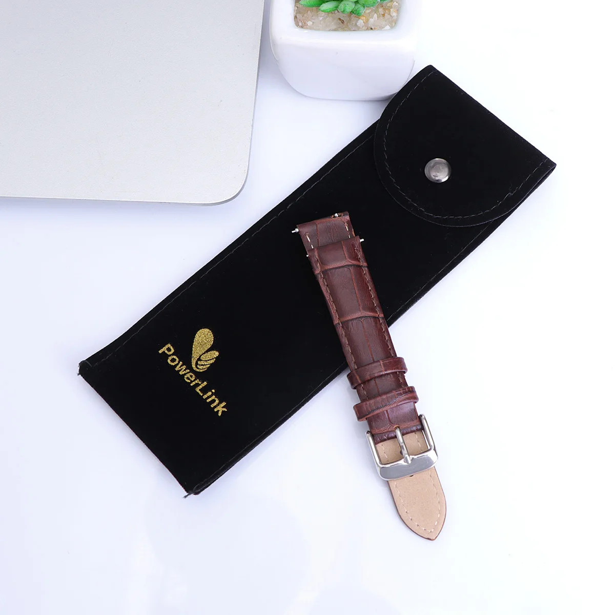 

18 Mm Crocodile Strap Wristband Watch Smart Bands Cuff for Women Replacement