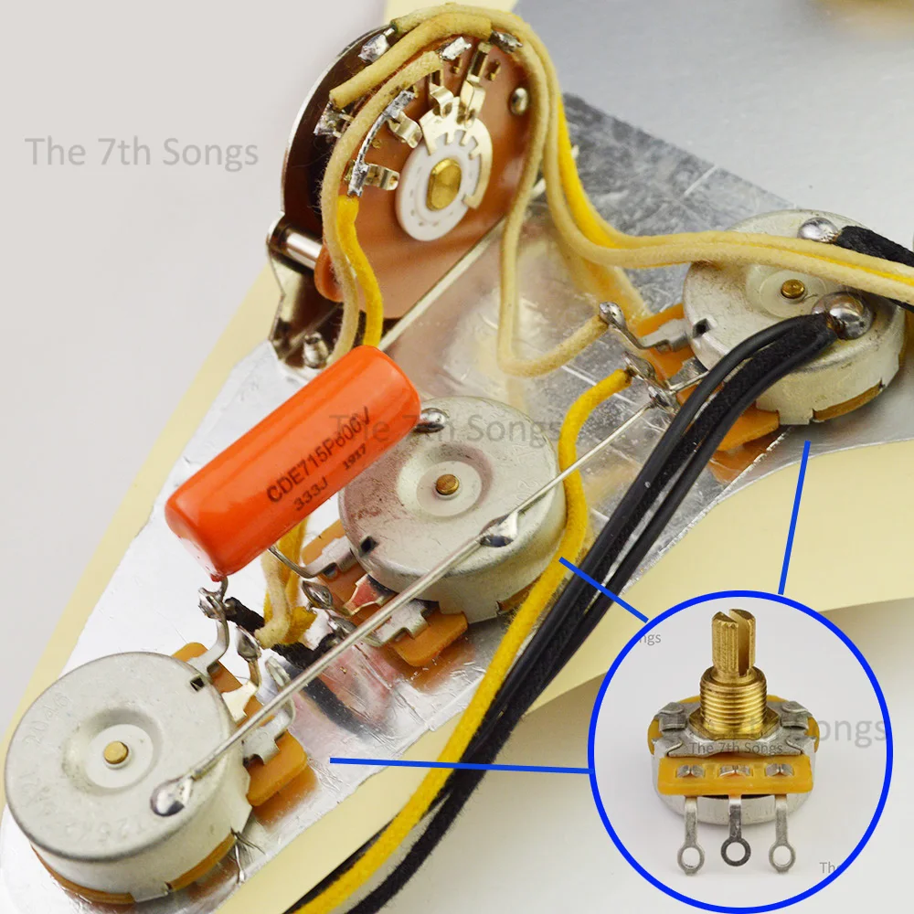 1954 Alnico 3 SSS 11 Holes ST Guitar Loaded Pickguard Pickup Guitar Wiring Multiple Colors Pre-wired