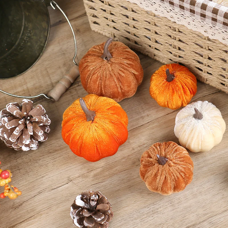 

2025 Halloween Decorations INS European Style Festival Party Pumpkin Ornament Halloween Home Decor Desktop Ornament for Gifts
