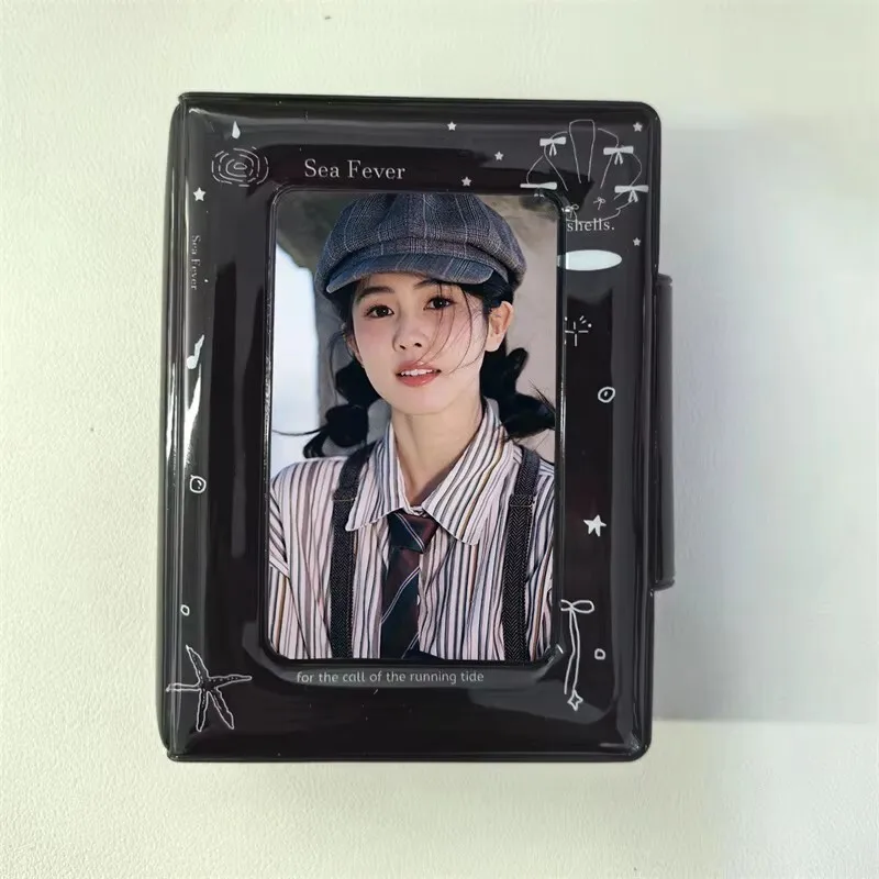 Kpop 3 Inch Photo Card Album Postcard Organizer Booklet Collector Card Album Photo Lomo Card Loose-leaf Folder Gift Collection