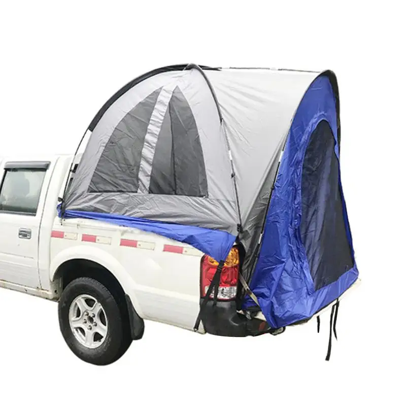 

Waterproof Truck Bed Tent Flame Retardant Pickup Truck Tents With Front Awning For Camping PU2000mm 210D Oxford Cloth & 190T