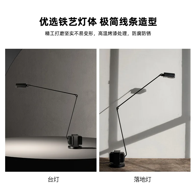 مصباح أرضي بمحرك إيطالي كلاسيكي عتيق لغرفة المعيشة وغرفة الدراسة مصباح مكتبي مزخرف مصباح أرضي لغرفة النوم #2