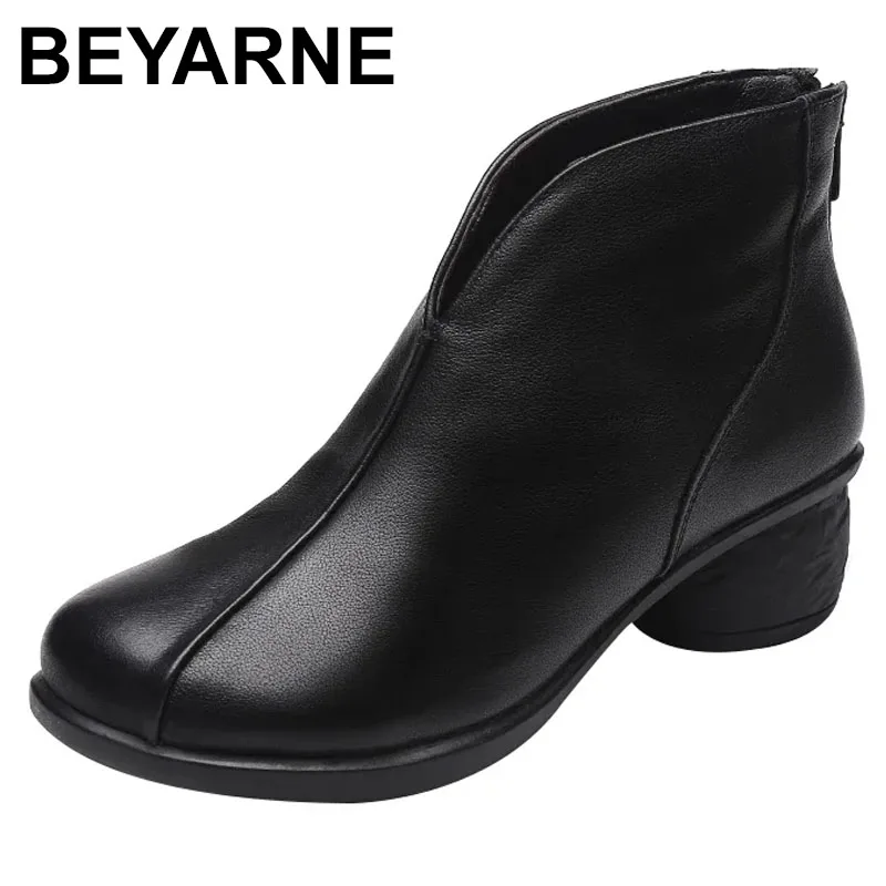 

Зимние ботинки из натуральной кожи 2025 г., женская обувь «Челси», ботильоны, женские ботильоны, обувь на платформе, Botines