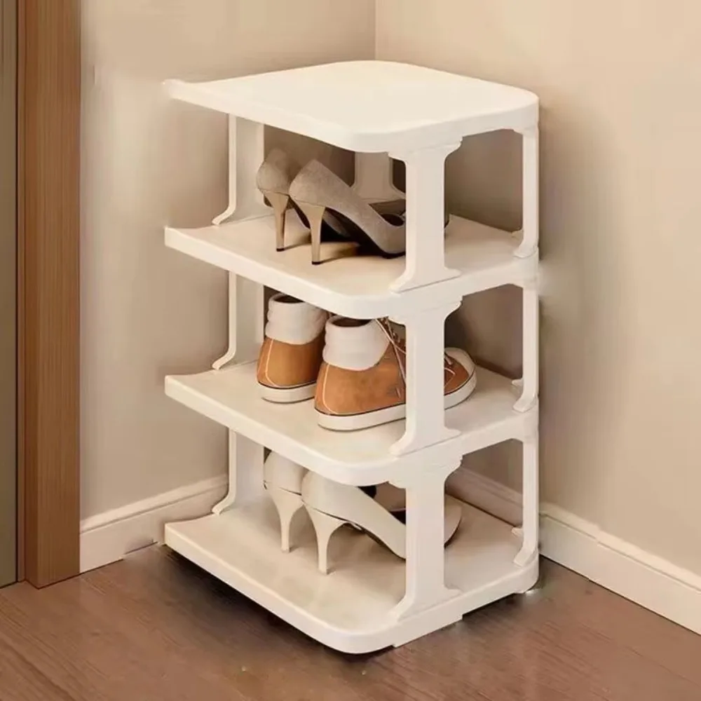 

Removable Vertical Shoe Rack 2-8 Layers Stackable Layered Shoe Cabinets Large Capacity Saving Space Shoes Storage Organizer