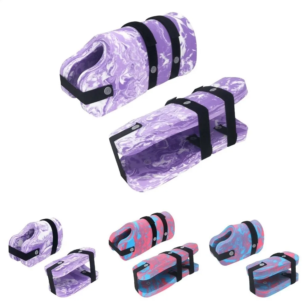 1Pair EVA Foam Ankle Flotation Cuffs Lightweight Buoyant Leg Float Bands Aquatic Exercise With Straps Flotation Sleeve