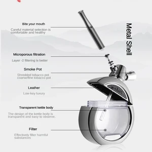 مجموعة كاملة من أنابيب المياه للتدخين ، الشيشة الصغيرة ، الشيشة المحمولة ، الشيشة الكاملة ، ملحق الشيشة أفضل 10 شيشة صغيرة محمولة مبيعا - رقم 3