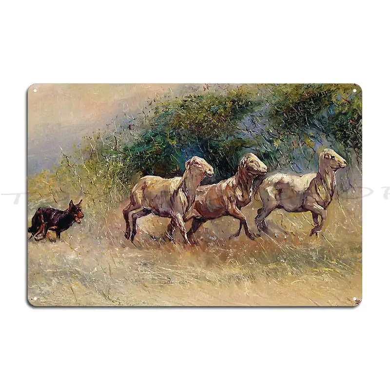 Laura Los Perros White Greyhound Jean-Baptiste Oudry The Borzoi Of Borodino Metal Plaque Printed Wall Mural Tin Sign Poster