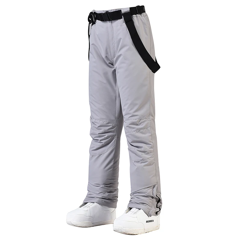 Pantalon de neige imperméable pour hommes et femmes, combinaison de ski coupe-vent, ceinture de sport en plein air, pantalon de snowboard, chaud