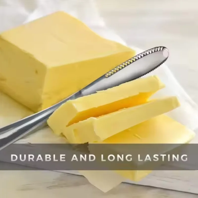 1pc Stainless Steel Butter Knife Tableware Cheese with Holes Spread Cream Knife Bread Jam Knife Cheese Butter Knife