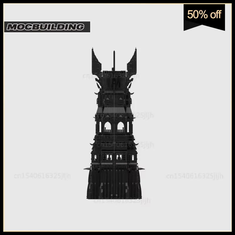 UCS Orthanc Tower Moc Bausteine Spielset Film Szene Dunkles Modell DIY Montage Technologie Ziegel Display Spielzeug Weihnachten Geschenke