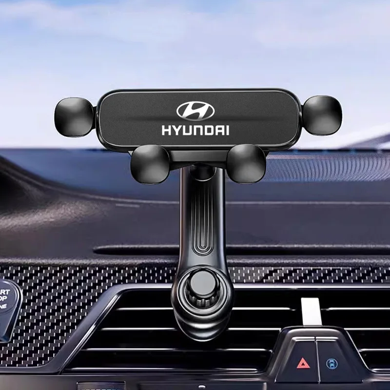 Gravity Car Phone Holder For Hyundai I30 I20 I10 Veloster 360 Degree Rotate Anti Slip Stand Cell Phone Support In Car Air Outlet