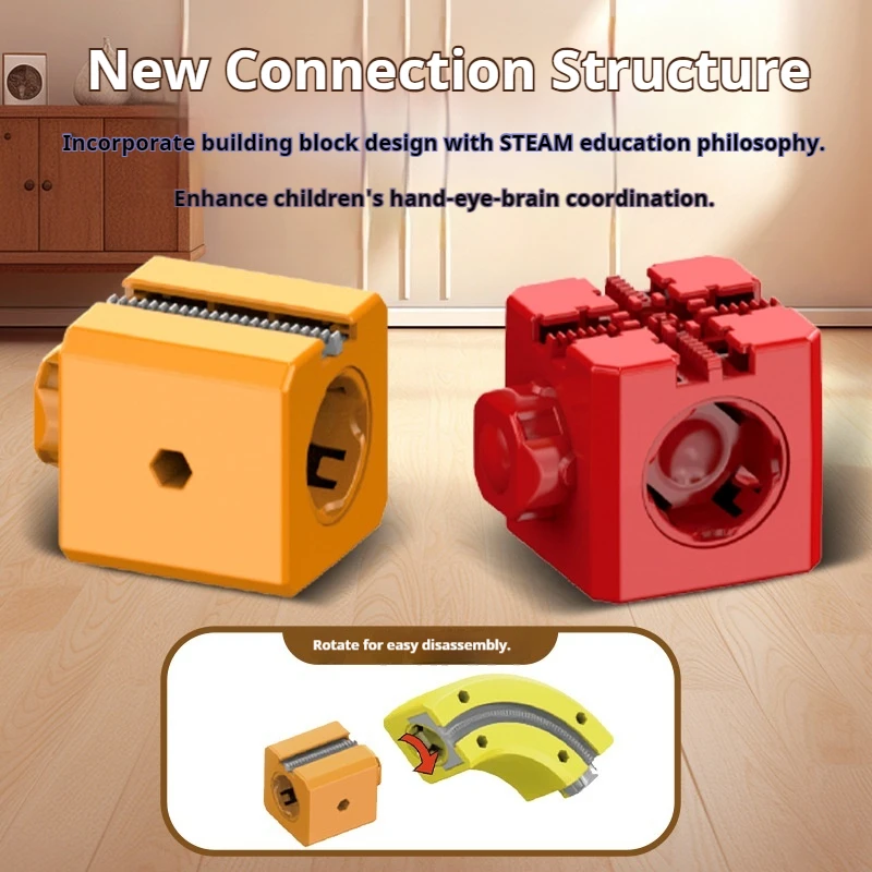 اللبنات السحرية السكك الحديدية سيارة تنوعا السفينة الدوارة المضادة للجاذبية المسار الكهربائي قطار صغير تجميعها اللعب هدايا للأطفال #3