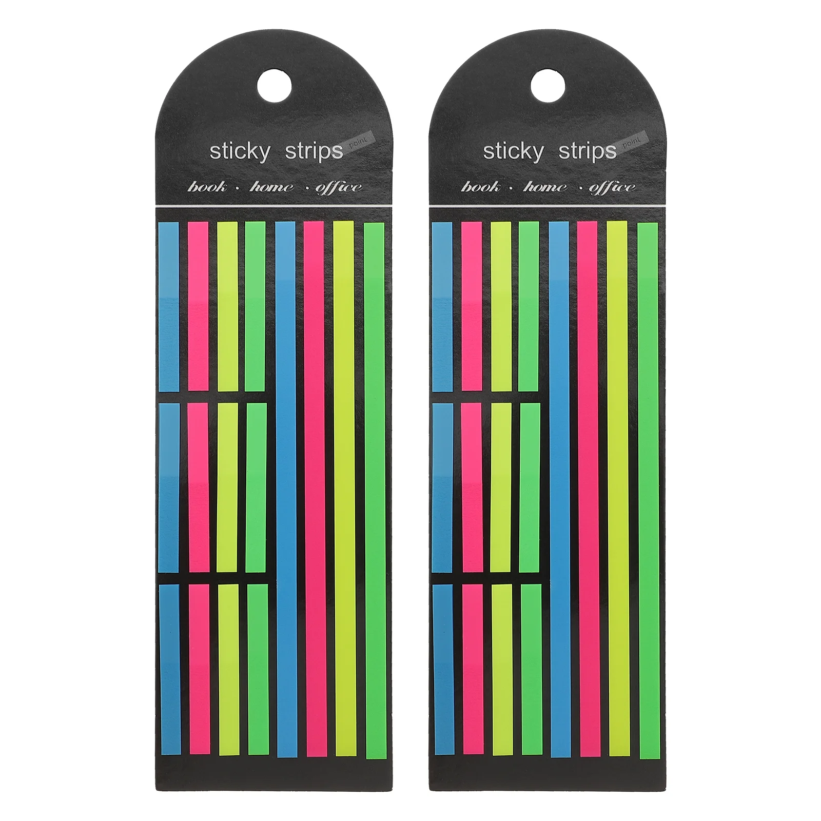 

2 Pcs Fluorescent Index Stickers Reading Tabs Notebook Page Markers The Pet Highlight Strips for Annotating Books