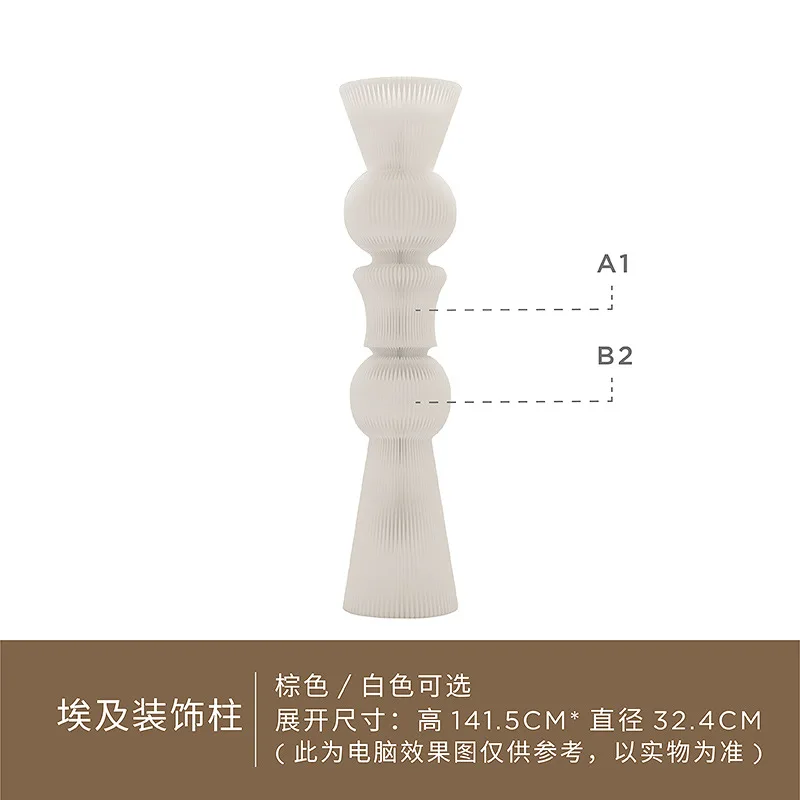 Decorative display stand, Egyptian column art display, booth window display