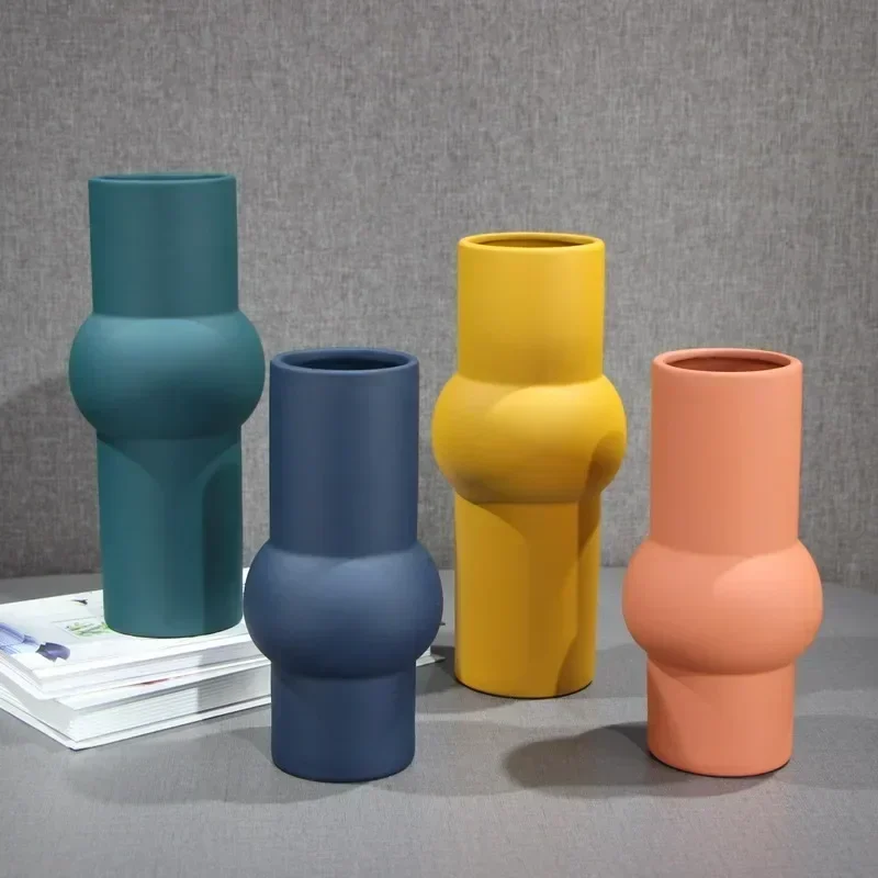 

Сушеный в скандинавском стиле Моранди роскошное украшение для дома Искусство живое искусство керамическая гидропонная ваза для цветов