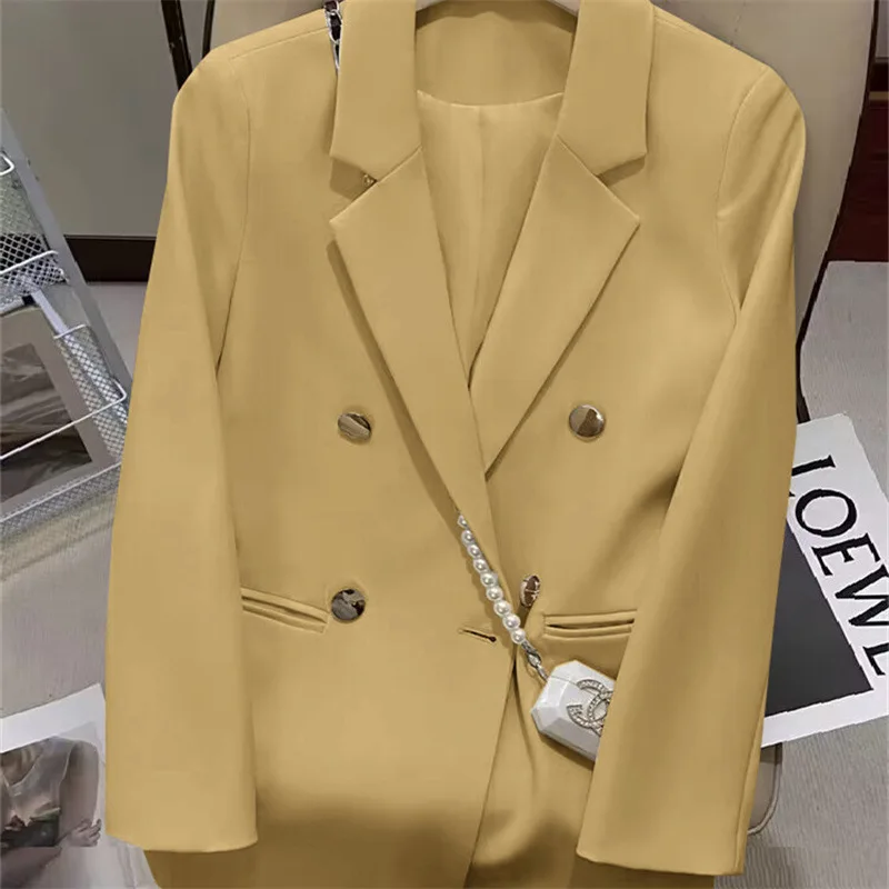 Slim Fit Fashionable Versatile New Arrival 2025 Women's Suit Jacket Polyester Fabric Regular Thickness Spring Season