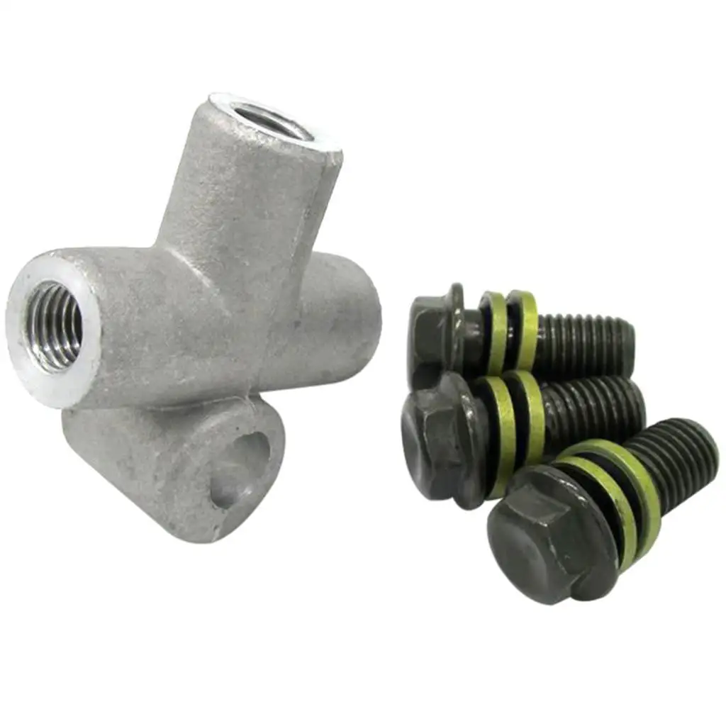 Aluminum Hydraulic Brake Hose Tee Coupling Fit for Motorcycles Dirt Bikes