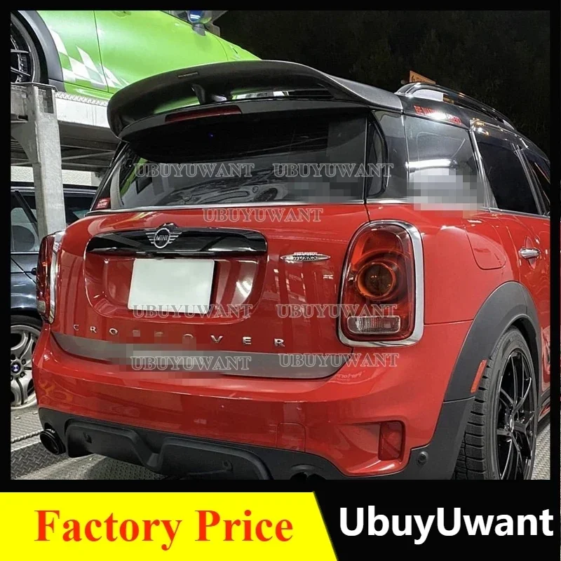 For BMW MINI Countryman F60 2017-2023 Carbon Fiber / FRP Spoiler Car-Styling Tail Wing Modified Exterior Accessories