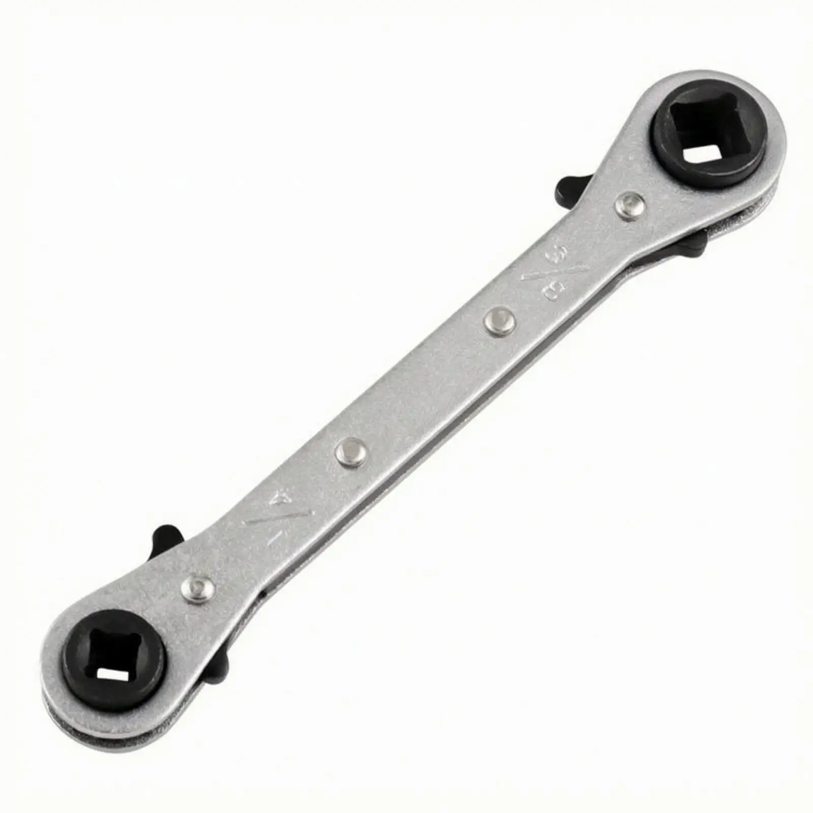 Reversible Refrigeration Service Wrench 1/4 3/16 3/8 5/16 Drive Ratcheting Tool for Air Conditioning Valve Maintenance Flat Key