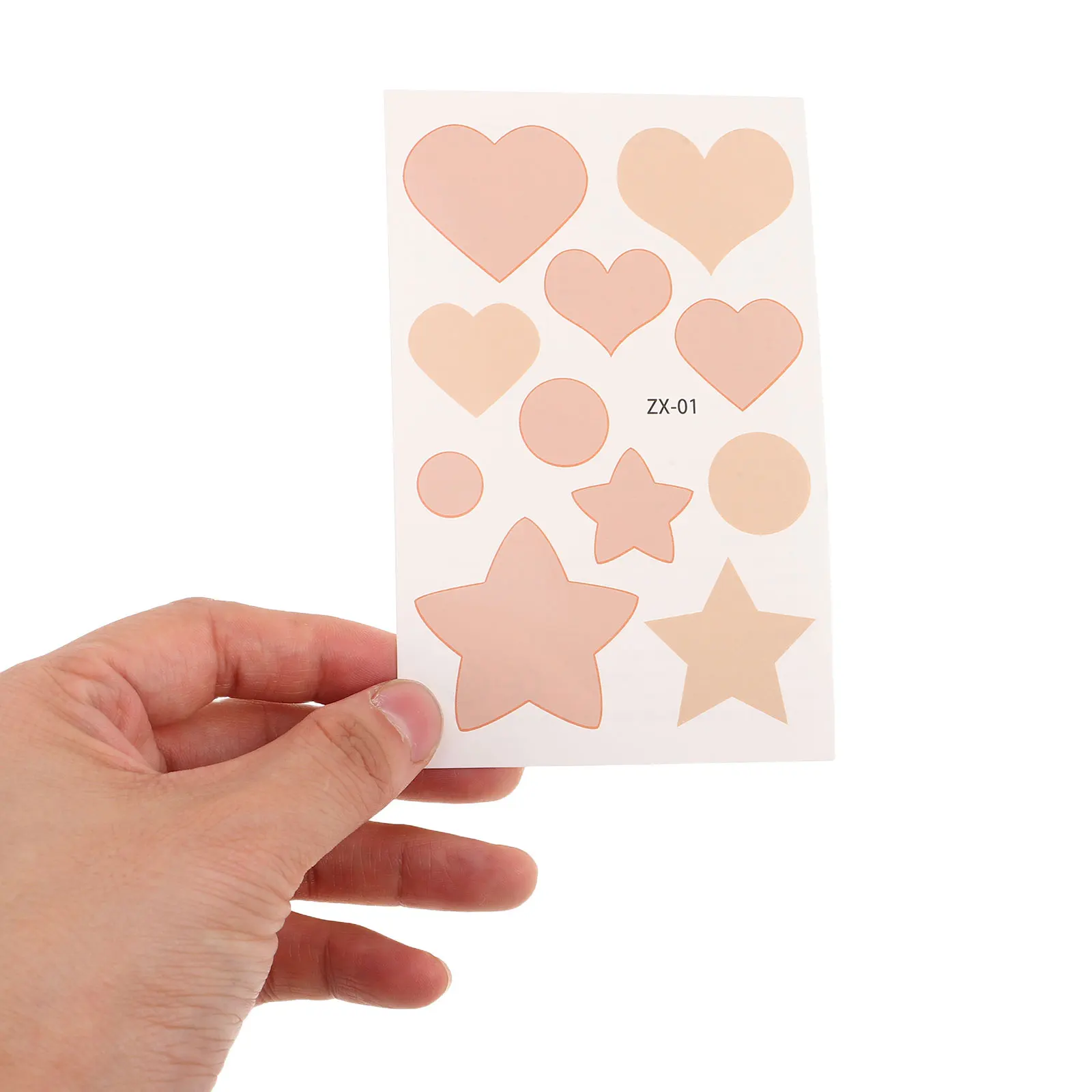 

12pcs Scar Cover Patch Heart Shaped Invisible Concealer Sticker Ultra Thin Soft Breathable Halloween Face Stickers Women Wound