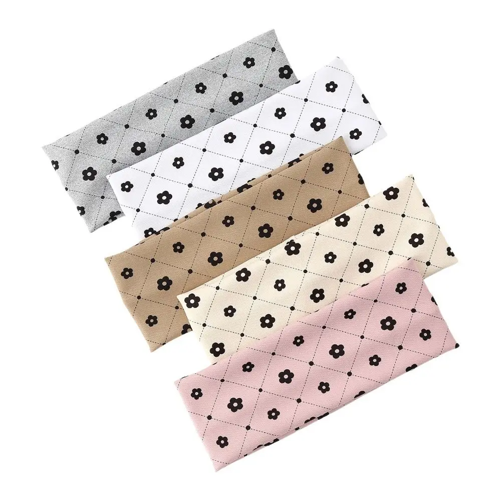 

Durable Bow Print Yoga Headband Sweat-absorbent Hair Accessories Sport Hairband Elastic Headwrap Sports