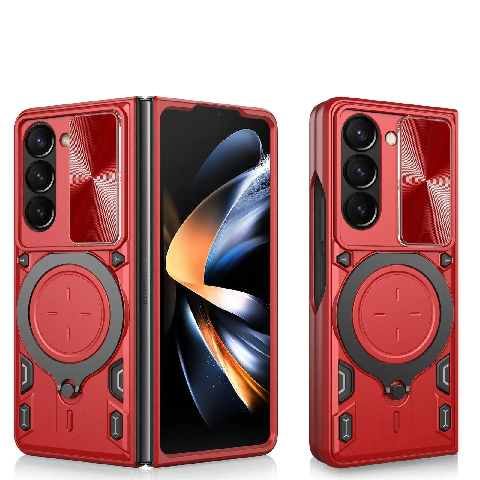 

10pcs Camera Lens protection Cover Phone Case for Samsung Galaxy Z Fold 6/5/4 Magnetic Mount Slide Window