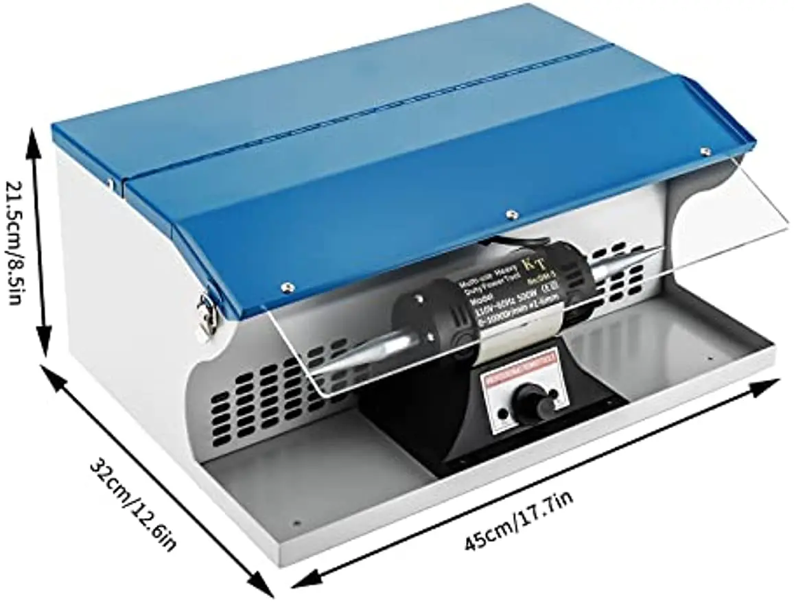 

Polishing Buffer Machine, 110V Polishing Buffing Machine Jewelry Polisher Dust Collector