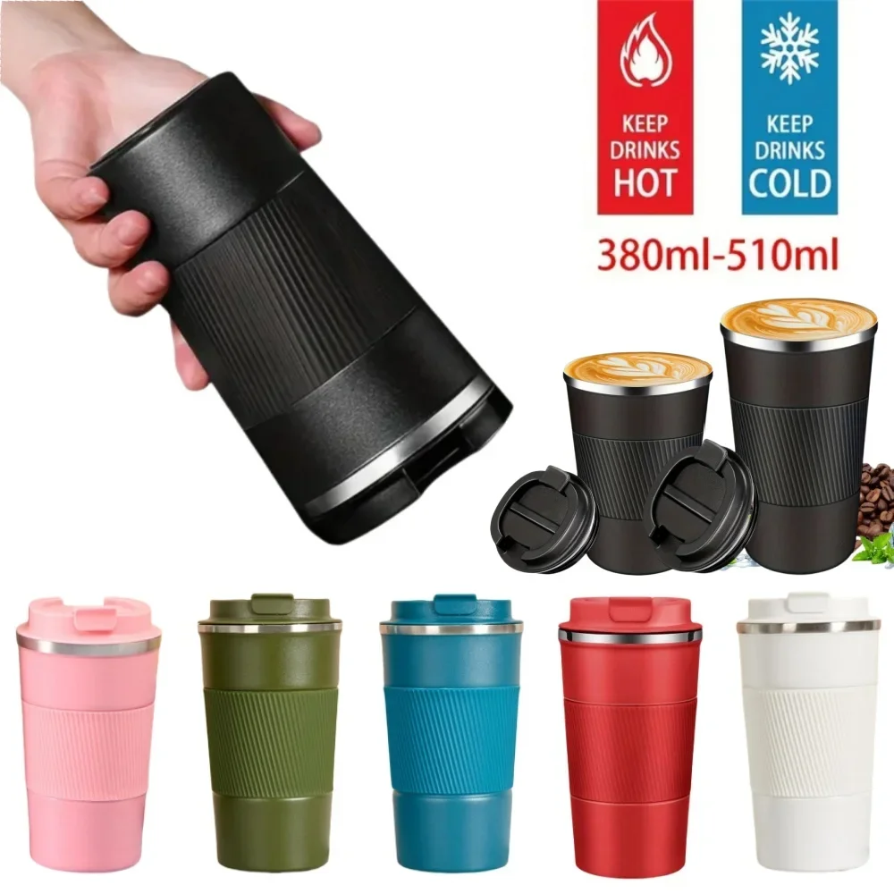 

Stainless Steel Insulated Cup Double-layer Leak-Proof Travel Mug For Outdoor Sports Car Vacuum Bottle Portable Coffee Cup