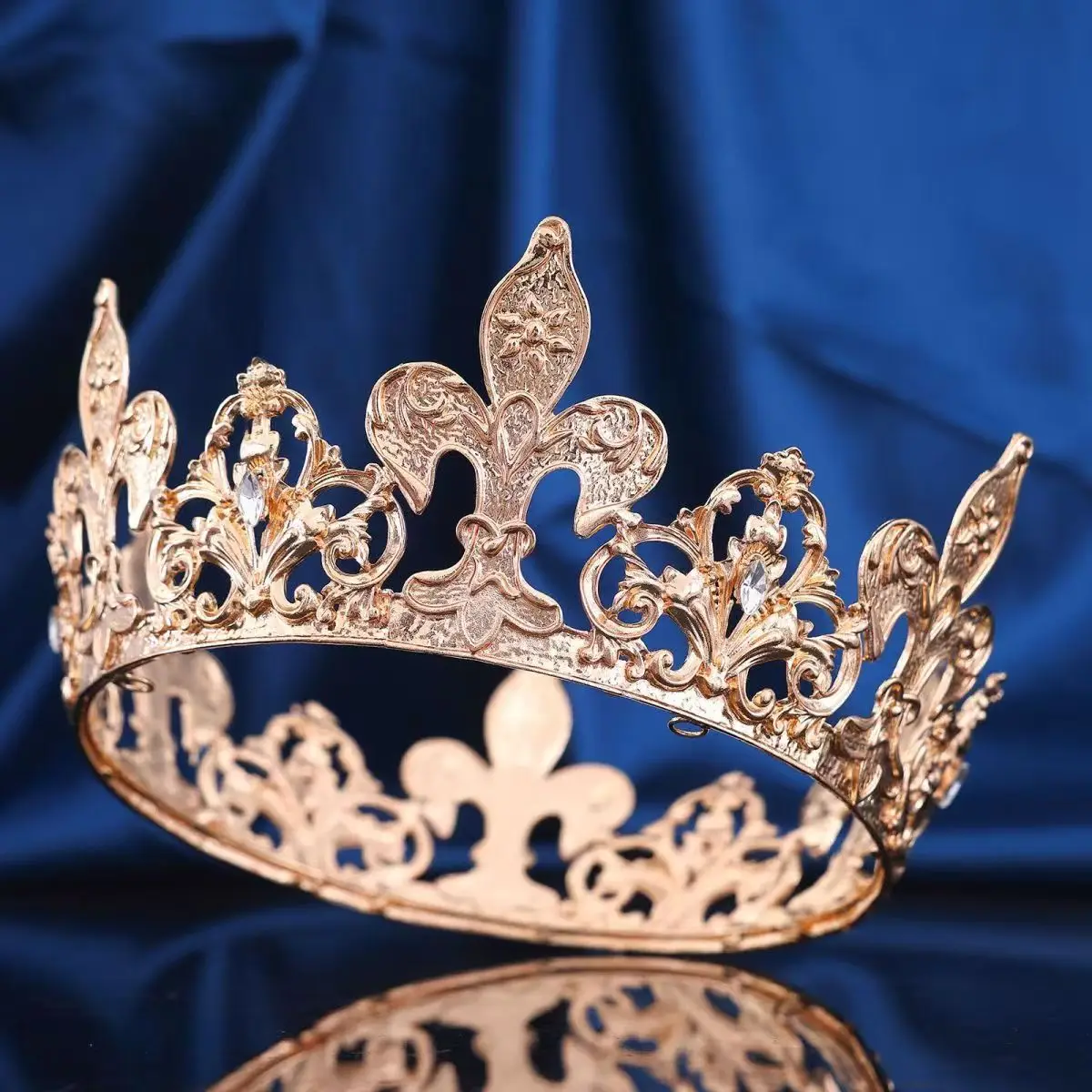 التاج الملكي الملكة الملك تيارا الإكليل الرجعية جولة التاج لمهرجان حفلة موسيقية عيد الهالوين حزب الشعر التبعي الرجال النساء