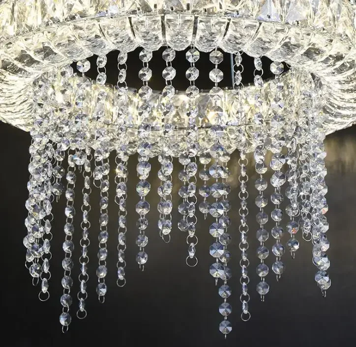 Dimmable LED Chandeliers Modern Crystal Smart Lighting For Dining room Kitchen Living room Lamp Chandelier