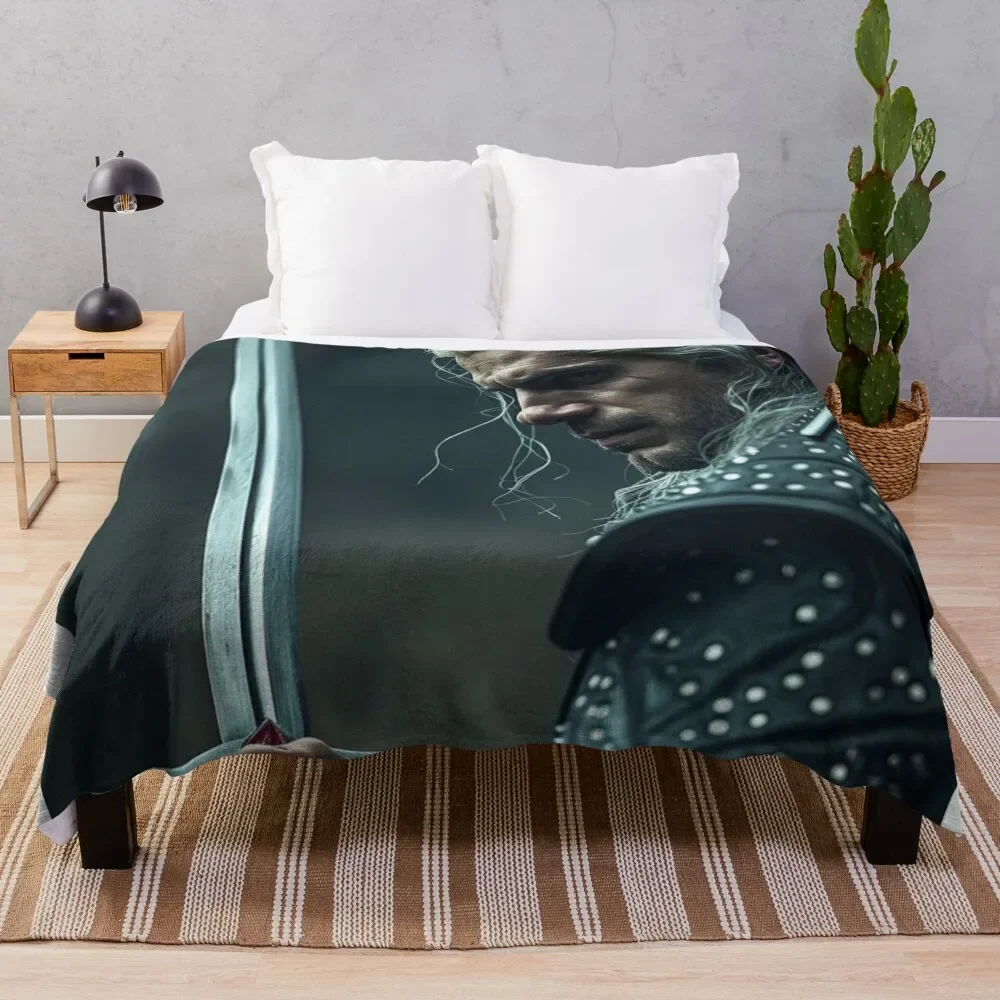 

The Witcher - Henry Cavill Portrait Throw Blanket Luxury valentine gift ideas Blankets For Bed Bed Fashionable Blankets