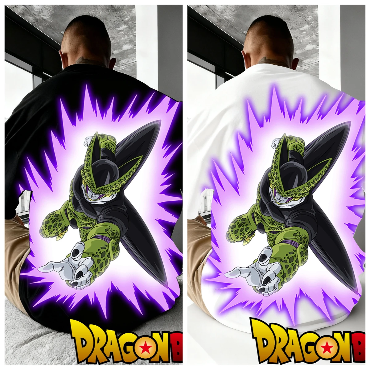 

Summer 2025 New Dragon Ball Animation 3D Printed Pattern Short-sleeved T-shirt for Men and Women, Fashionable and Casual Top