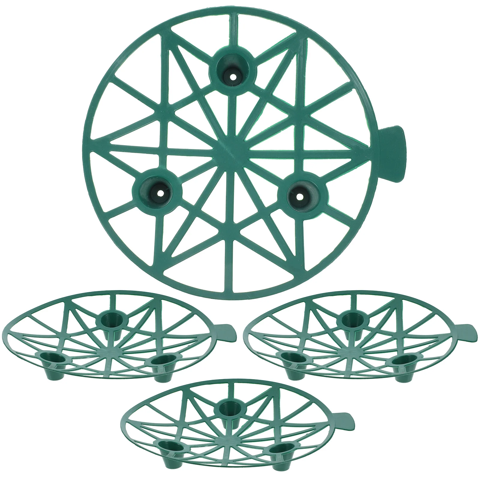 

4 шт., подставка для арбуза, пластиковый садовый держатель для дыни, простая установка, устойчивый поднос, опора для дыни, держатель для арбуза
