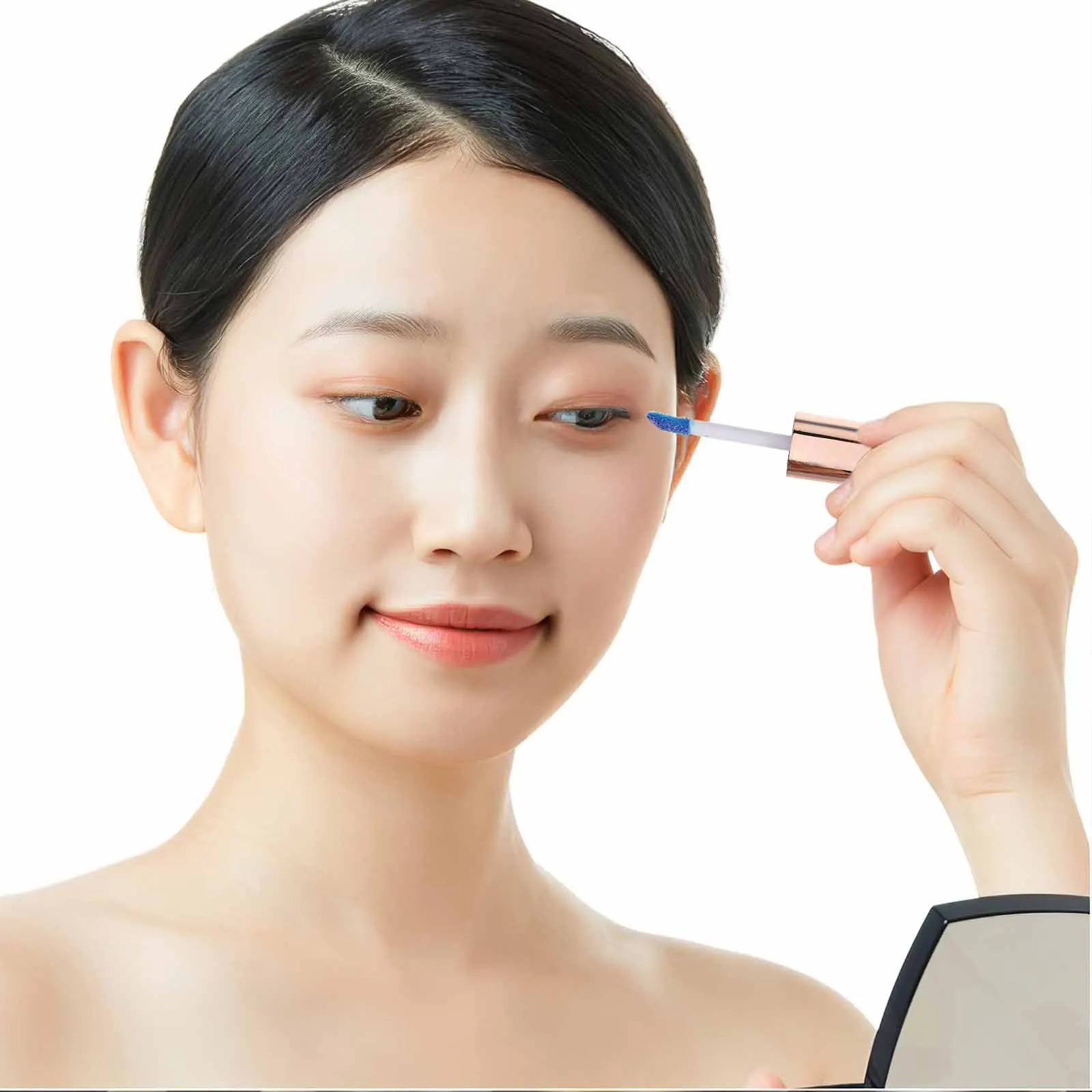 Sombra com efeito camaleão, fórmula líquida, sombra 4, brilho brilhante, longa duração, mudança de cor vibrante, sereia, aparência iridescente para os olhos