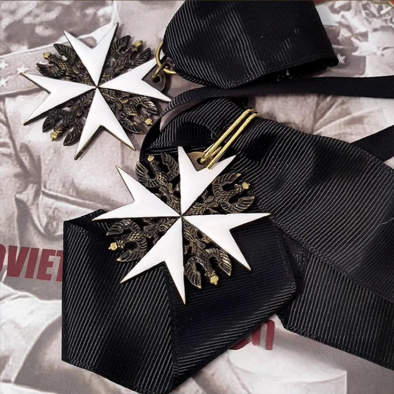 شارة الصليب لقيادة وسام سانت جون القدس من دبابيس مستشفى الفرسان لمجموعة الحرف اليدوية للديكور