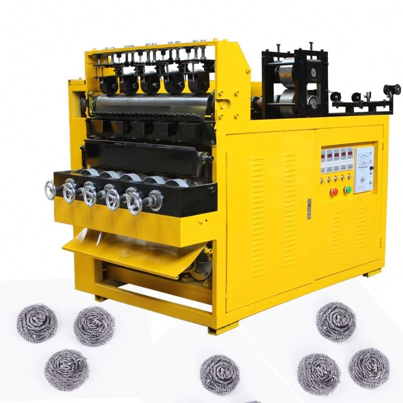 factory high output stainless steel cleaning ball scrubber making machine