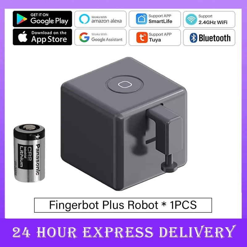 Tuya Zigbee 3,0 Bluetooth Smart Fingerbot Schalter Fernbedienung Garage Vorhang Taste Roboter Drücker für Alexa Google Home Sprachassistent