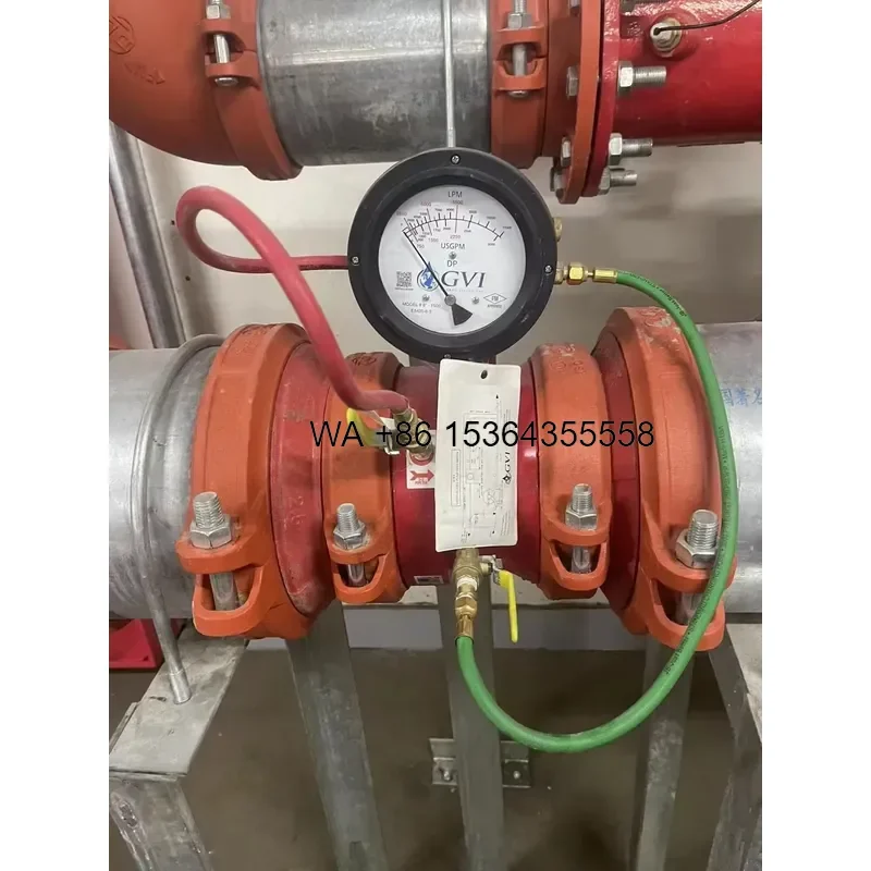 Wmwmnu For Fire Fighting Pipes Cast Iron Grooved Flow Meter Ductile Iron FM Fire Protection Sprinkler System Fire Pump Test