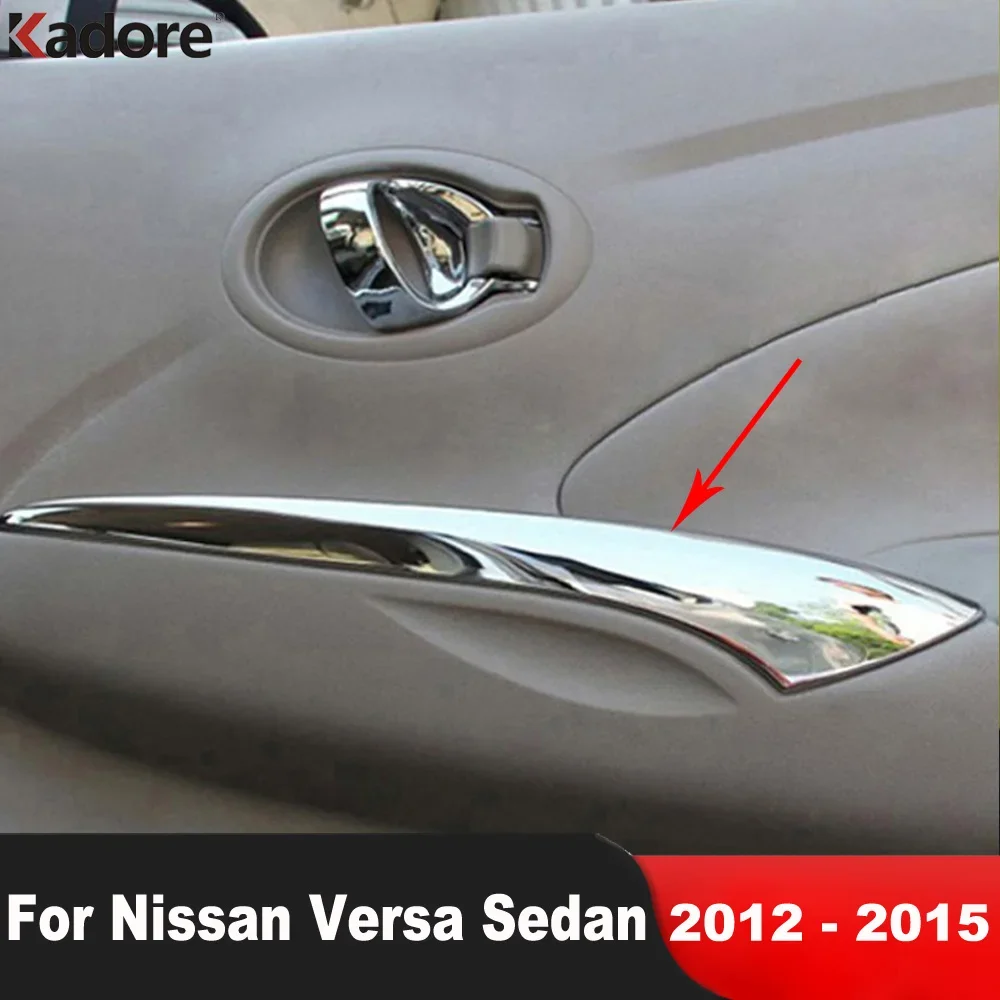 

Для Nissan Versa Sedan 2012 2013 2014 2015, хромированная внутренняя дверь, подлокотник, ручка, накладки, аксессуары для внутреннего молдинга